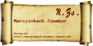 Marczinkech Zsombor névjegykártya